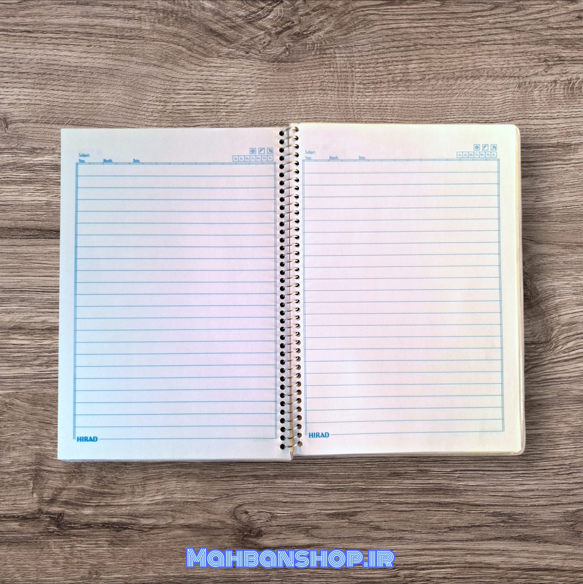 دفتر 60 برگ مجلد هیراد